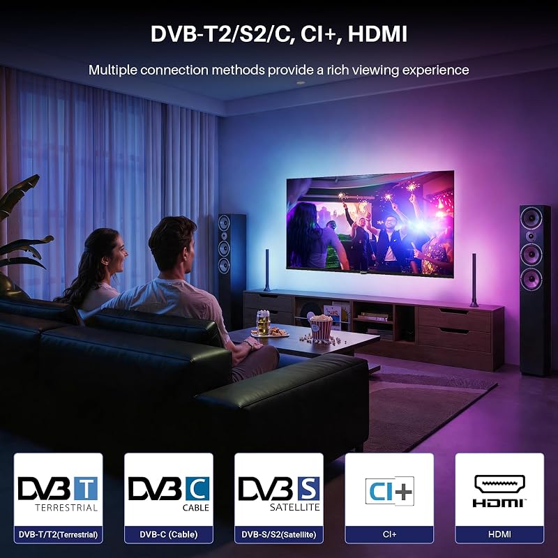 Televisor 32 Pulgadas, QLED Full HD Smart TV sin Marco, K32Q1FFQ-T8