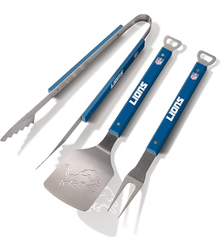 NFL Detroit Lions Grillabdeckung 172 X 53 X 89 Cm | Offizielle Team-Abdeckung Für Grills Bis 4 Brenner