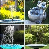 AMZtime Solar Fountain Pump 1.5W 6 Nozzles 2.7m Cable Bird Bath Pond view 7