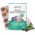 Matys Kids Belly Soother Lozenges for Ages 6 Years Old +, Yummy Black Currant Flavor, Stomach Ache Relief for Childrens Upset Tummy & Digestive Comfort, Sugar Free, Vegan, Dye Free, 20 Count