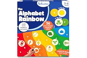 Skillmatics Magnetic Matching Activity - The Alphabet Rainbow, Preschool Learning Toy & Game for Kids, 35+ Magnetic Pieces, Gifts for Girls & Boys Ages 3, 4, 5, 6