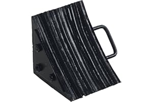 Vestil LWC-15 Laminated Rubber Wheel Chock 8 In. x 10-5/16 In. x 8 In. Black