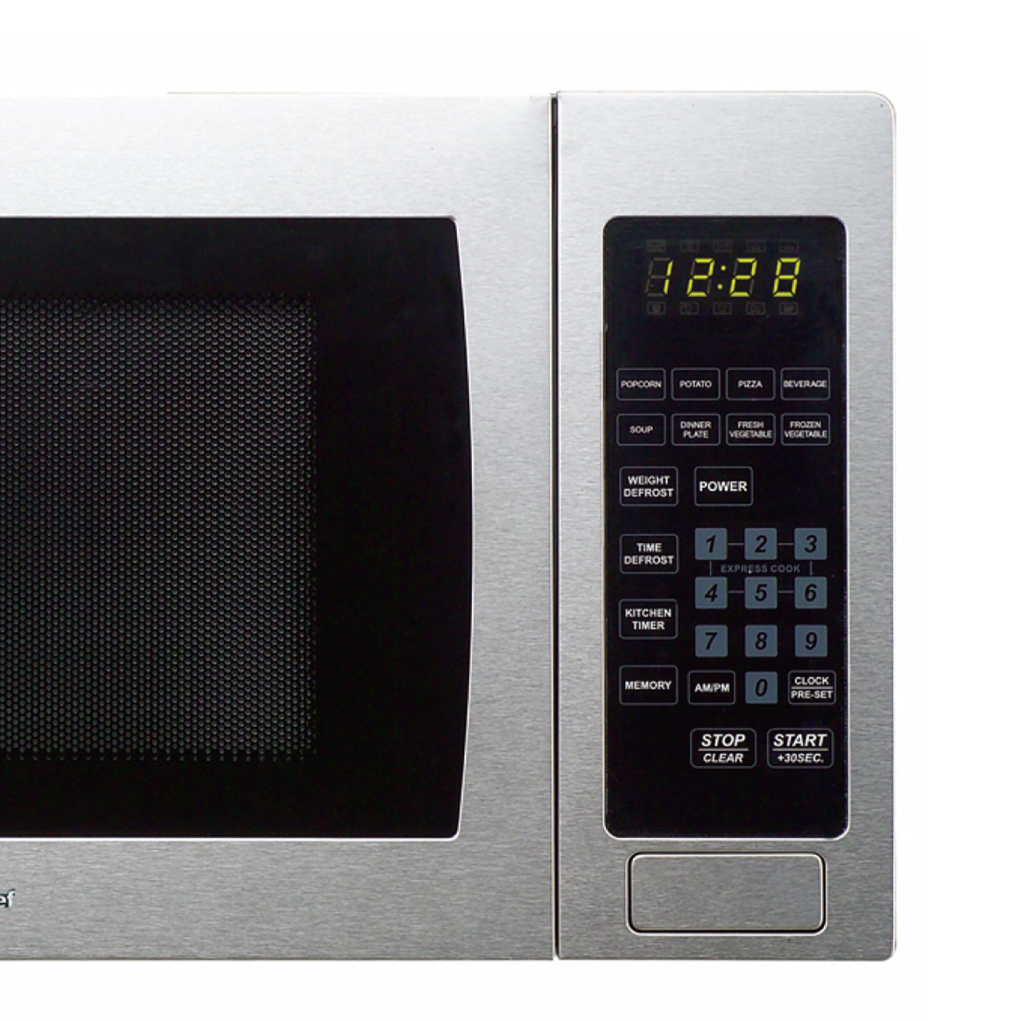 Magic Chef RA42056 900W Countertop Oven Front MCM990ST 0.9 cu.ft. Microwave, .9 cu. Ft., Stainless Steel