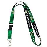 Country of Jamaica Flag Lanyard for Keys Keychain