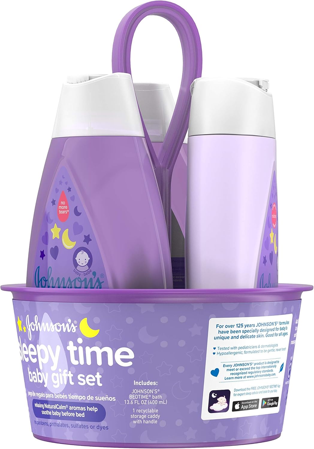Johnson's Sleepy Time Baby Gift Set with Relaxing NaturalCalm Aromas, Bedtime Baby Essentials, Hypoallergenic & Paraben-Free, 4 Items: Health & Personal Care