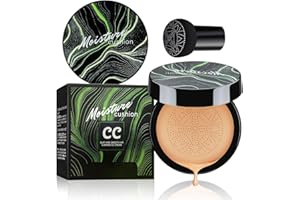IHRLPXKC Mushroom Head Air Cushion CC Cream - Long Lasting & Moisturizing BB Cream Brightening Matte Concealer Makeup, Even Skin Tone for All Skin Types (Medium Deep)