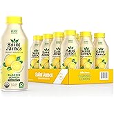 Saint James Iced Tea - Organic Black Tea - Non-GMO, Gluten Free, Zero Calorie, Zero Sugar - Classic Lemon, 12 Pack (16 fl oz each)