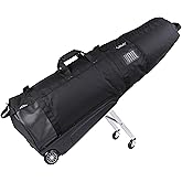 Sun Mountain ClubGlider Journey Golf Travel Bag - 4-Wheel Rolling System, Extendable & Retractable Legs for Easy Transport, Effortless Travel & Maneuverability