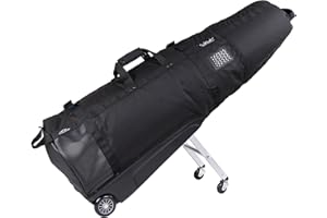 Sun Mountain ClubGlider Journey Golf Travel Bag - 4-Wheel Rolling System, Extendable & Retractable Legs for Easy Transport, Effortless Travel & Maneuverability