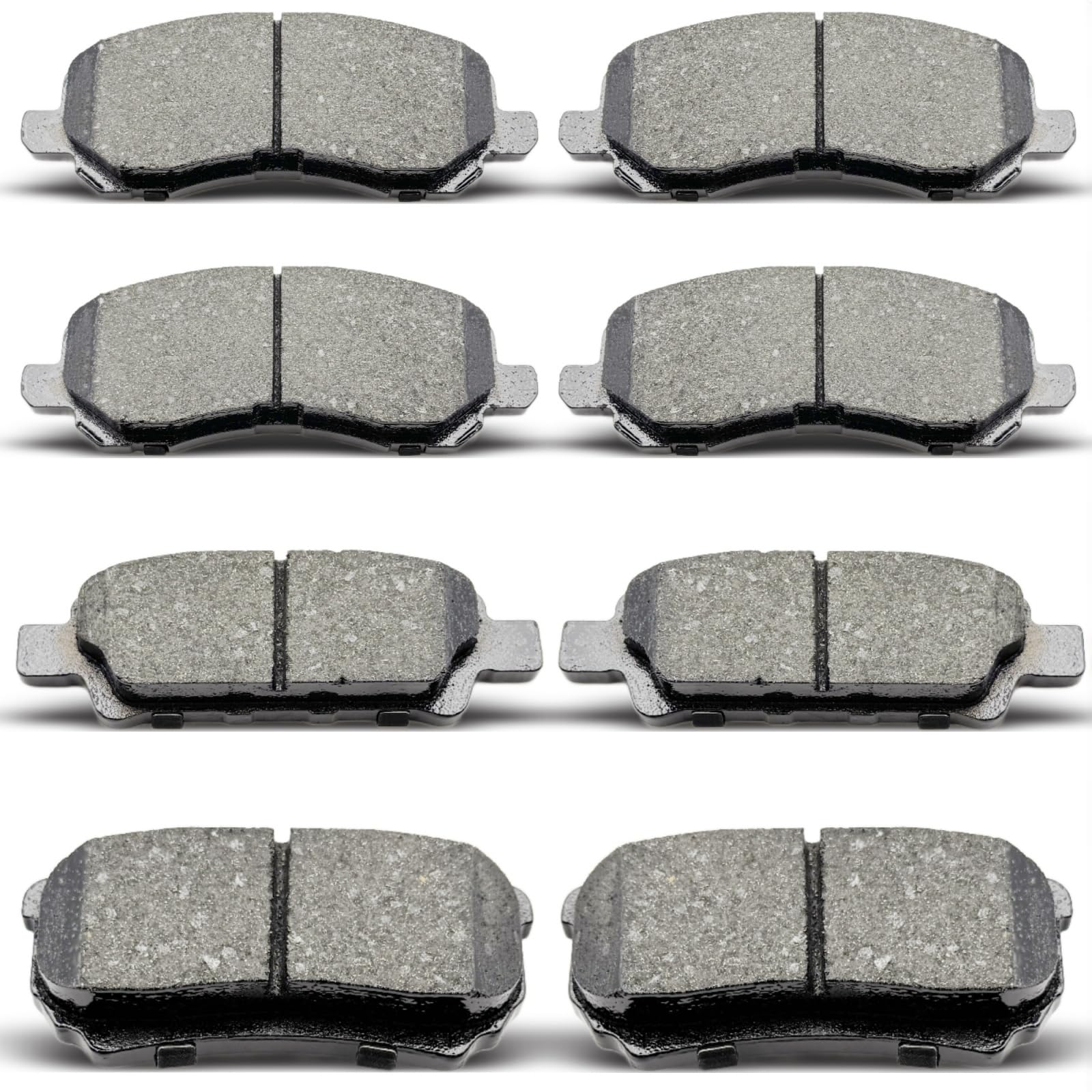 Photo 1 of *MISSING PARTS - See Clerk Notes*
8PCS Ceramic Front Rear Brake Pads Replacement Kit Fits 2011-2014 For Chrysler 200,2007-2010 For Sebring,2007-2012 For Dodge G6,2008-2014 For Avenger,2007-2017 For Jeep Compass/Patriot (D866 D1037)
