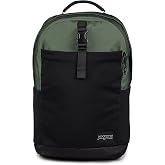 JanSport Journey Pack Backpack &ndash; Large Main Compartment, Dual Water Bottle Pockets, 15-inch Padded Laptop Compartment with Tricot Lined Sleeve, Cargo Green