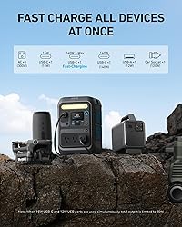 Anker SOLIX C200X Portable Power Station, 230.4Wh