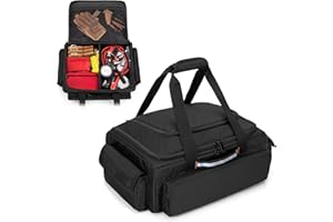 samdew Under Seat Storage Bag, Truck Organizer Backseat for SuperCrew & Crew Cab, Rear Seat Storage Case for Trucks Compatible with F150, Underseat Tool Box with Multiple Pockets, Bag Only