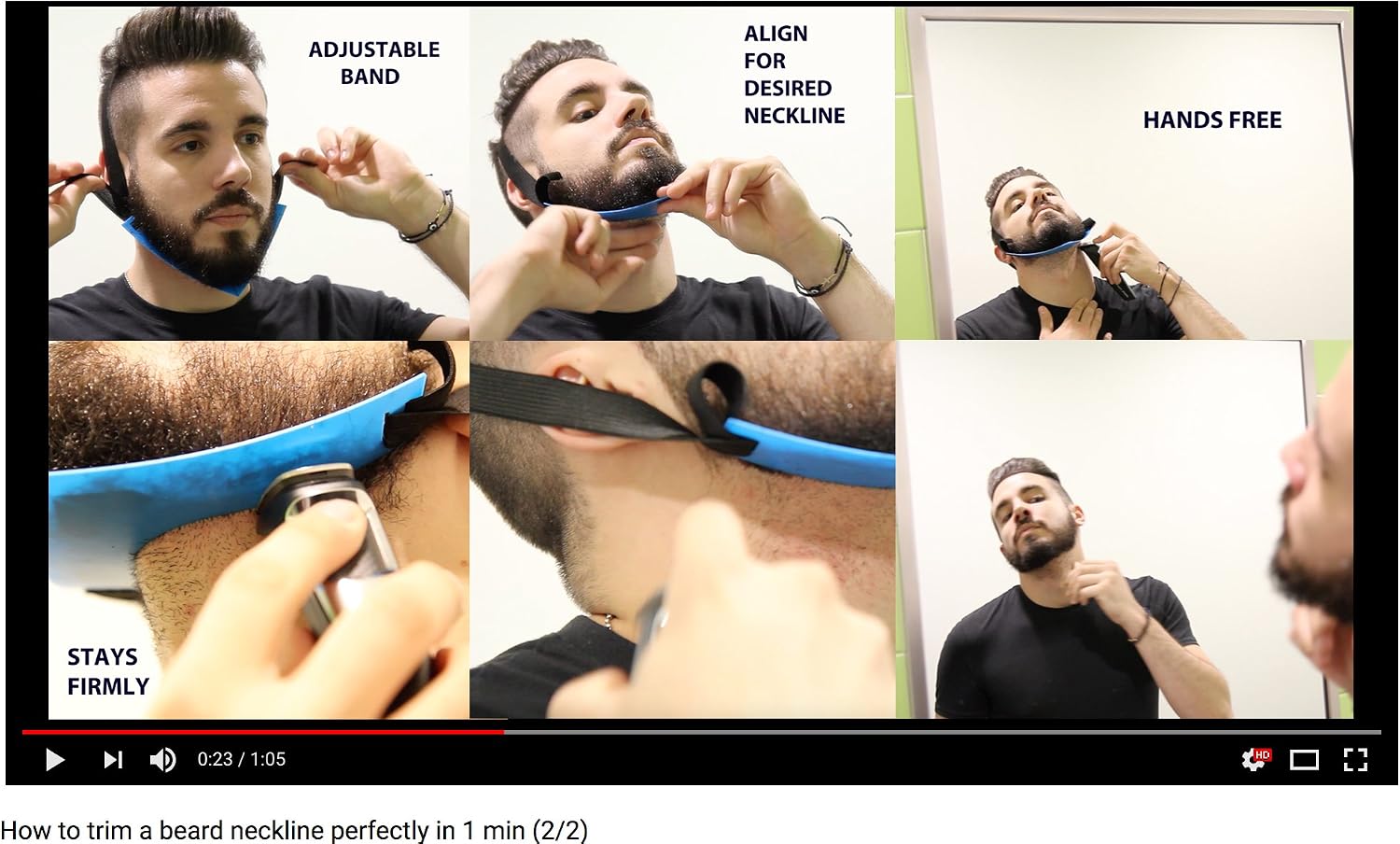 Aberlite Beard Shaping Tool, FlexShaper Neckline Shaper, Hands-Free & Flexible - Image 4