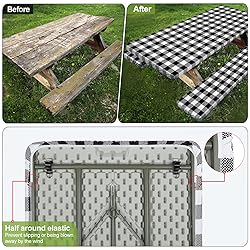 Picnic Table Cover with Bench Covers Camping