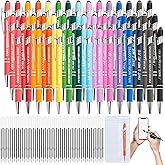 60 Pcs Funny Sarcastic Pens - 20 Set Ballpoint Pens with Refills & Bags,Fun Pen with Snarky Sayings, Stylus Tip - Demotivational Pen for Adults, Coworkers, Work, Office - Funny Gag Gift, Novelty Gift