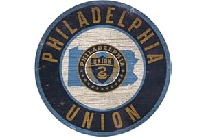 Fan Creations Philadelphia Union MLS Wooden Sign 12” Round Wall Decor- Show Your Philadelphia Union Team Spirit and Decorate Your Major League Soccer Fandom - Officially Licensed Home Decor