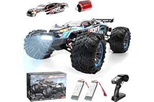 ITEFDTUTNE Brushless RC Buggy 1/10 4X4 RTR All Terrains RC Truck, High Speed 4WD Remote Control Off-Road RC Drift Car, Electric Car Gift for Adults Boys, 2pcs 2200 mah Batteries
