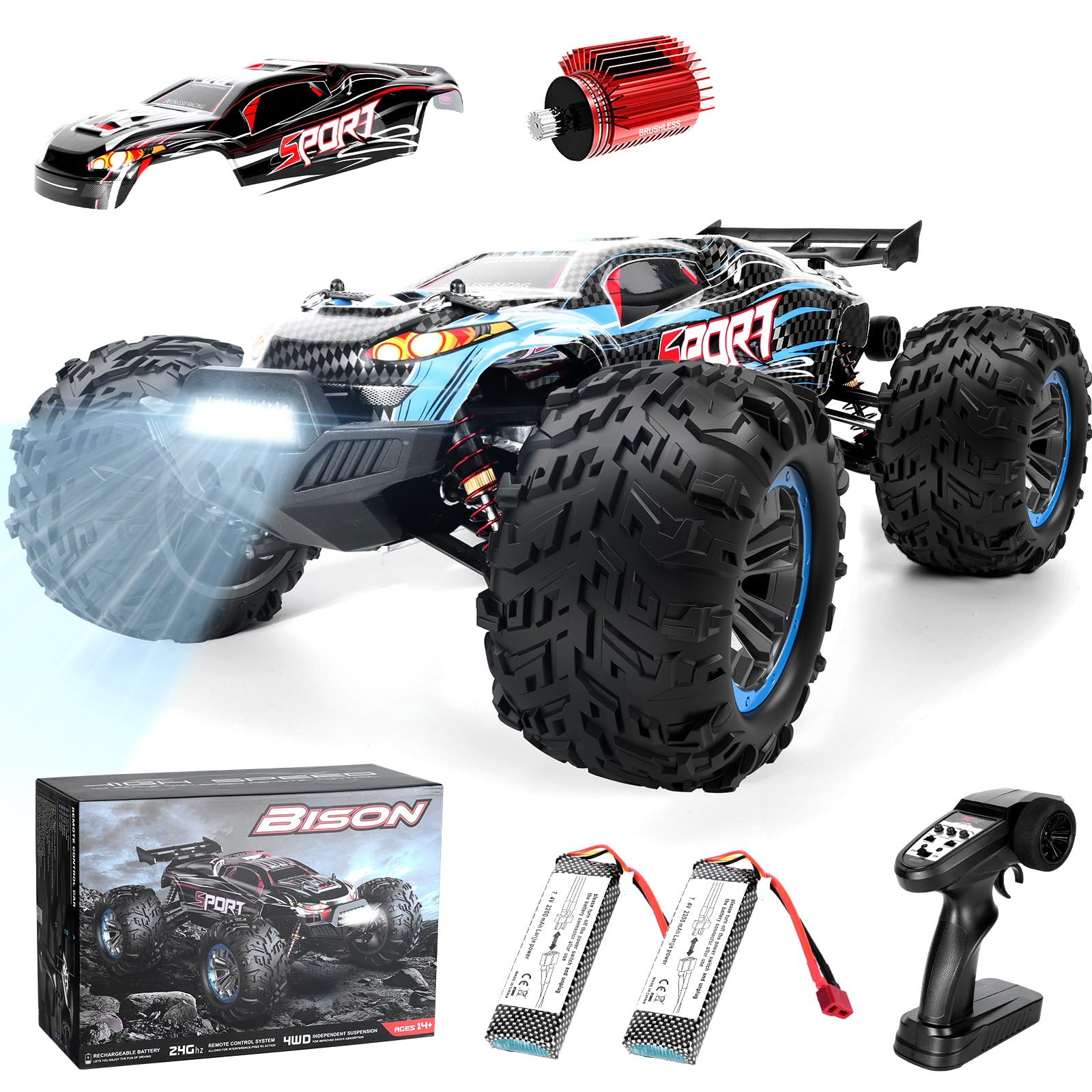 Carro RC Drift CaptainRC 1/32 - Alta Velocidade Com Estabilização
