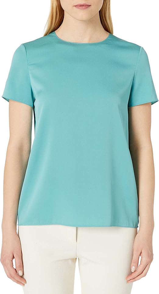 Theory Women's Short Sleeve Woven TEE Fashion