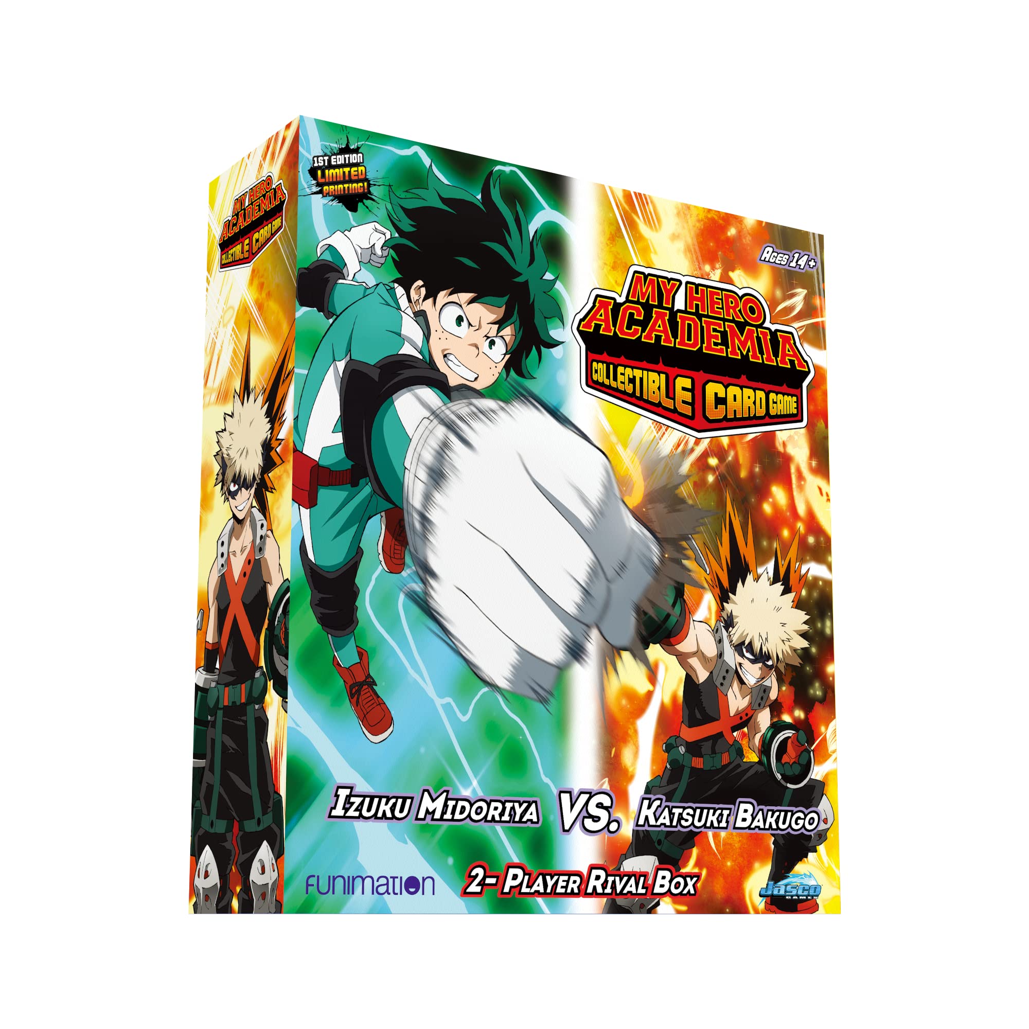 Asmodee Jasco Games | My Hero Academia Trading Card Game - Izuku Midoriya vs. Katsuki Bakugo 2 Rival Decks Games | Card Game | Ages 14+ | 2 Players | 45 Minutes Playing Time
