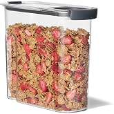Rubbermaid Brilliance Airtight Cereal Food Storage Container, Shatterproof, BPA-Free and Dishwasher-Safe, 32oz Capacity