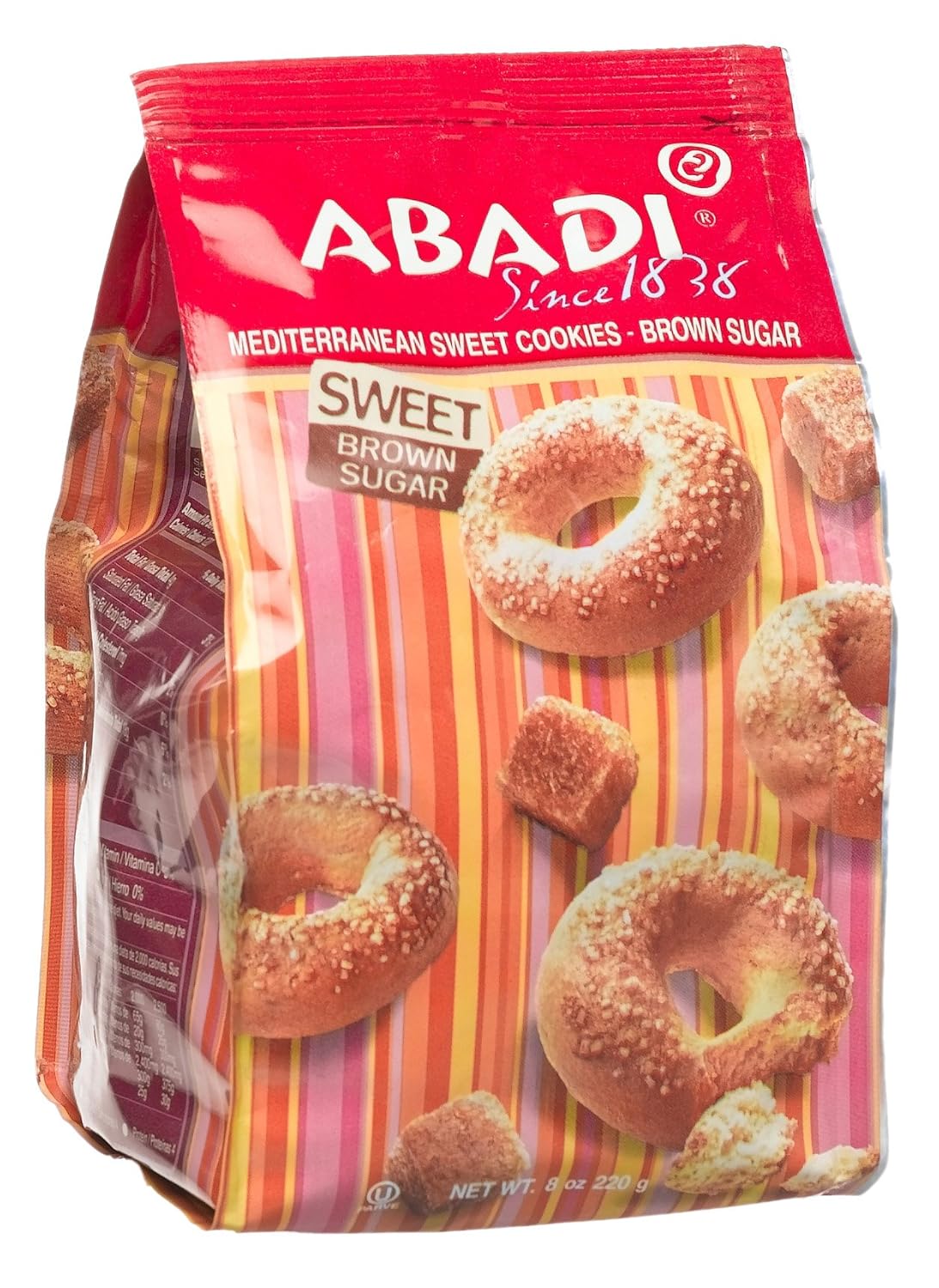 Abadi Mediterranean Sweet Cookies, Brown Sugar, 8Ounce Bags (Pack of