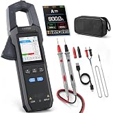 FNIRSI DMC-100 Clamp Meter 9999 Counts TRMS, 600A AC/DC Amp Meter | Graph Recording, 2" TFT, Rechargeable Multimeter, AC/DC Current Clamp, Voltage, Resistance, Capacitance &amp; NCV for HVAC &amp; Auto