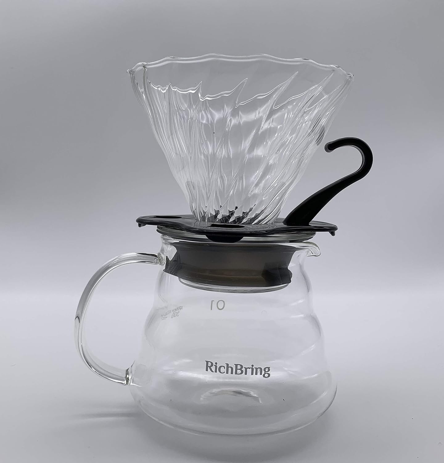 RichBring French Press Coffee Maker,Pour Over Coffee Maker - 4 cups, 34 Oz Pour Over Coffee Hand Manual Coffee Dripper