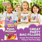 Jaunty Partyware 25 Large Punch Balloons Assorted Colours 12in Easy Inflate view 4