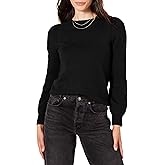 Amazon Essentials Women's Soft Touch Pleated Shoulder Crewneck Sweater