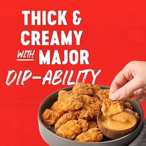 FRANK’S REDHOT DIPPING SAUCE, SECRET CHICKEN, CREAMY, TANGY, SMOKY FLAVOR, NO MESS, FOR CHICKEN TENDERS, FRENCH FRIES, SANDWICH SPREAD, AND MORE, 12 FL OZ