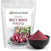 Z Natural Foods Organic Beet Root Powder - Nutrient-Dense Beetroot Powder with Antioxidants, Nitric Oxide for Heart Health, Energy - Perfect for Smoothies, Beets Juice, & Recipes, 1 lb