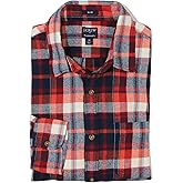 J.Crew Mercantile Men's Long Sleeve Slim Gingham-Plaid Flannel Shirt