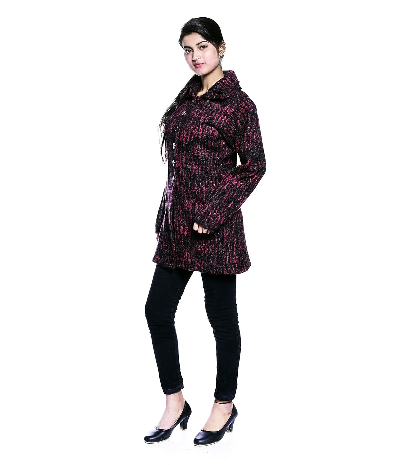 pilot full sleeve coat style woolen women cardigan