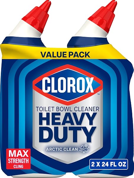 CLOROX TOILET BOWL CLEANER HEAVY-DUTY GEL, ARCTIC CLEAN,...