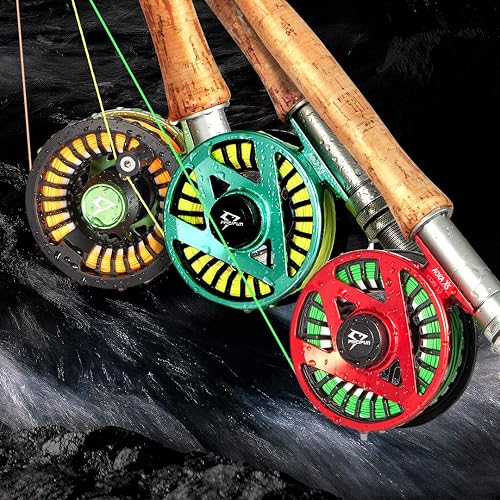 aoka fly reel Piscifun Fishing Reels with Cork/Teflon Disc Drag System 5 6 wt Blue: Buy Online at Best Price in UAE Equally at home on a single Piscifun Aoka XS Fly Fishing