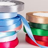 YAAVAAW 22m 10mm Azure Blue Satin Ribbon Gift Wrapping Wedding Decor view 5