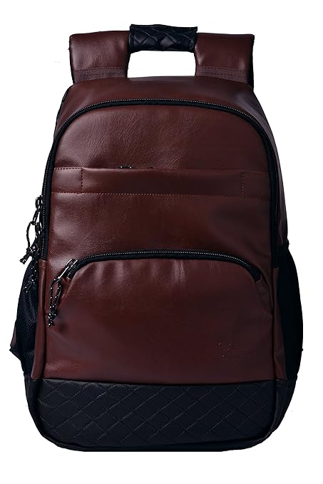 F Gear Luxur Anti Theft  25 Ltrs Brown Laptop Backpack (2743)