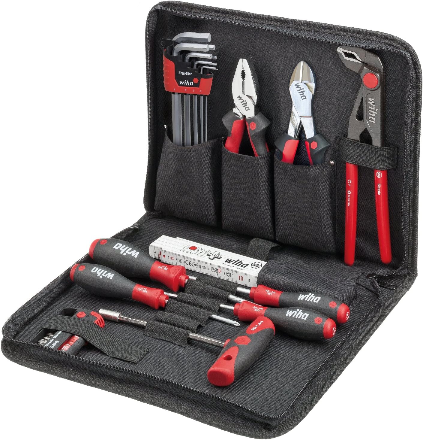 Wiha 9300-026 Tool Set Mechanic, Red/Black, 28 x 33 x 6 cm