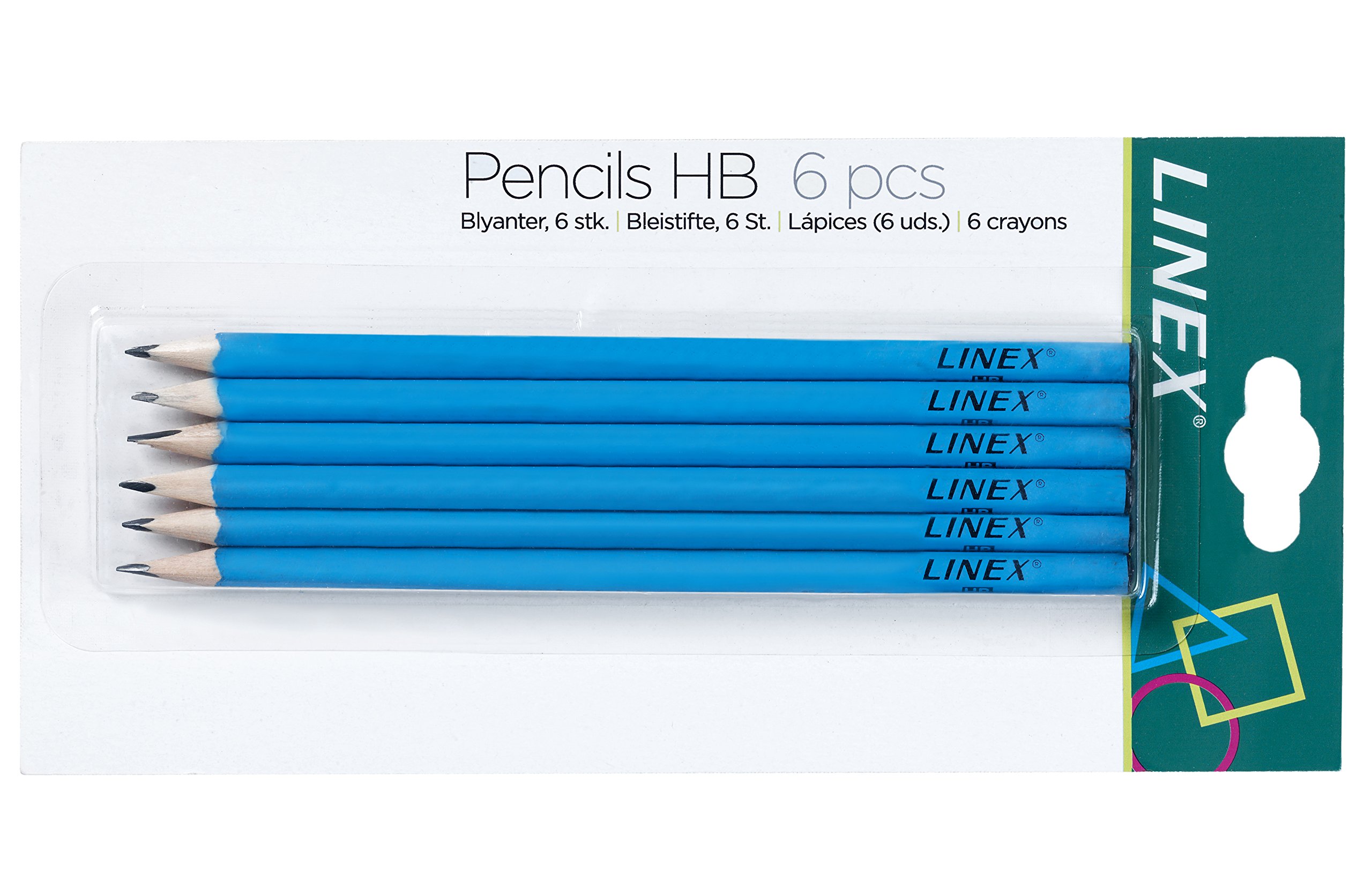 Linex School Pencil - Blue (Pack of 6)