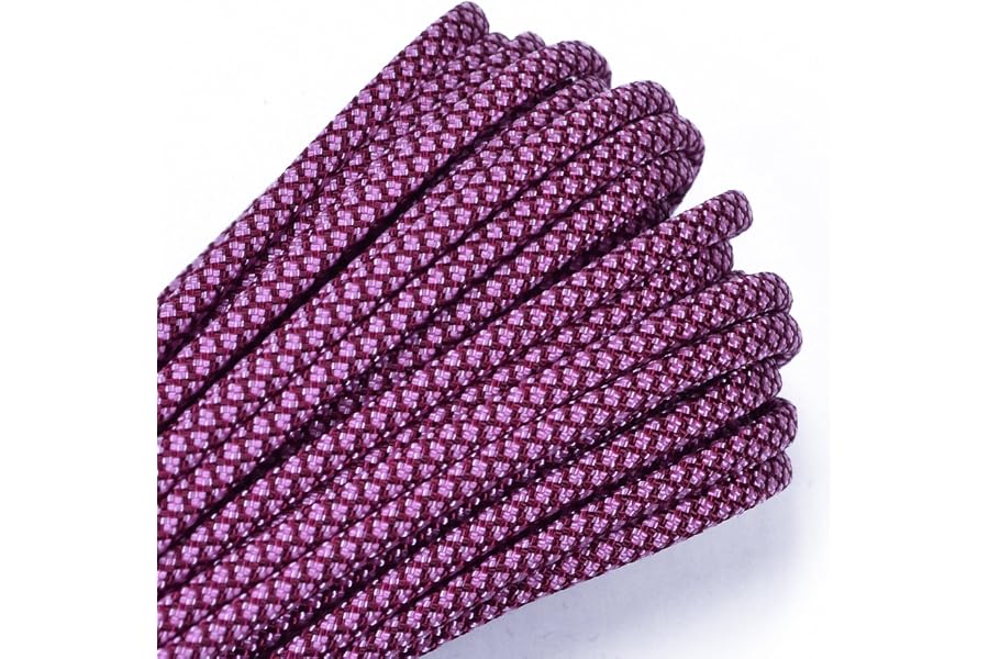 BORED? PARACORD! - 1', 10', 25', 50', 100' Hanks & 250', 1000' Spools of Parachute 550 Cord Type III 7 Strand Paracord Well Over 300 Colors - Dream - 50 Feet
