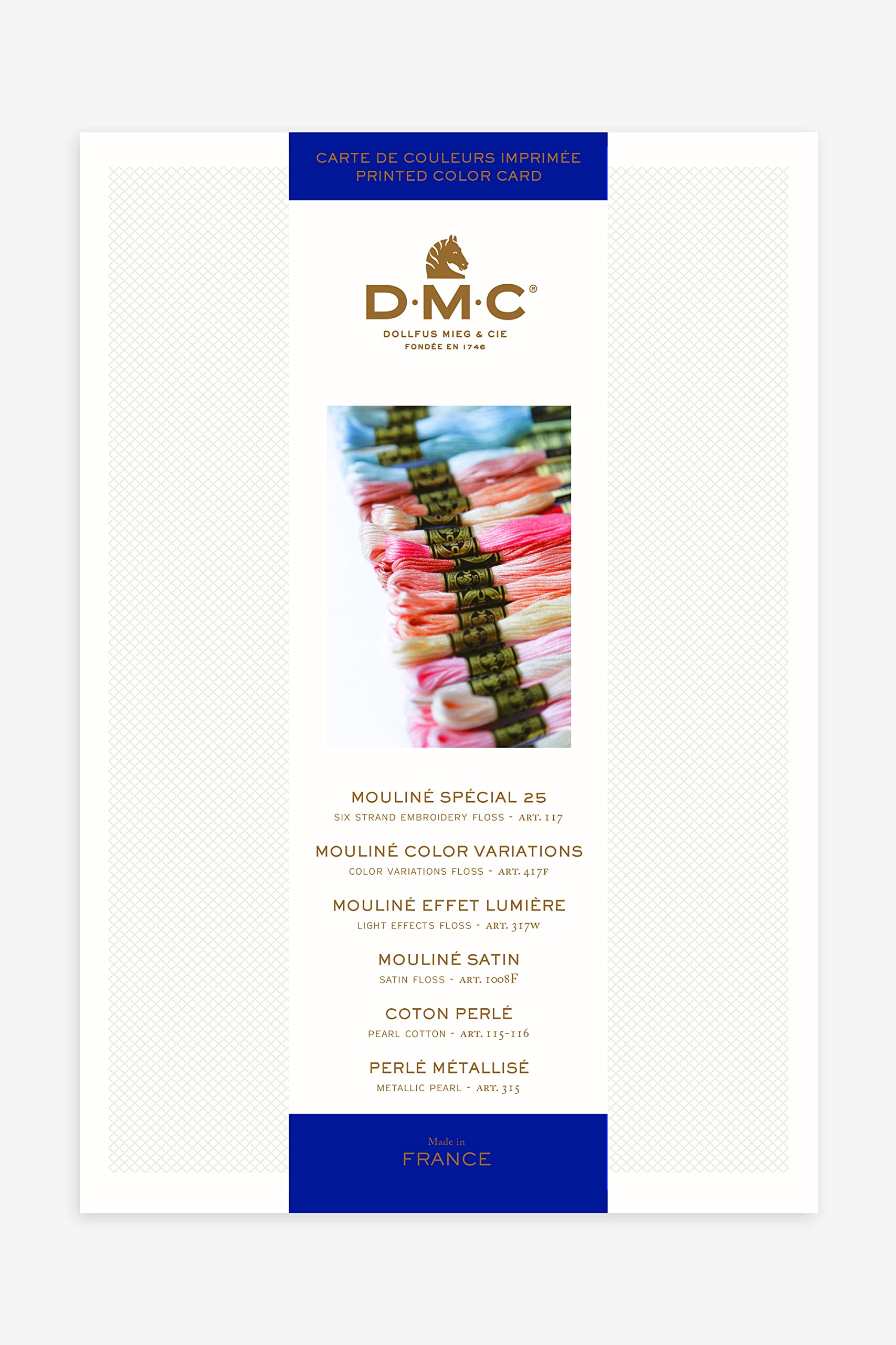 DMC Stranded Cottons Printed Shade Card (New Edition)