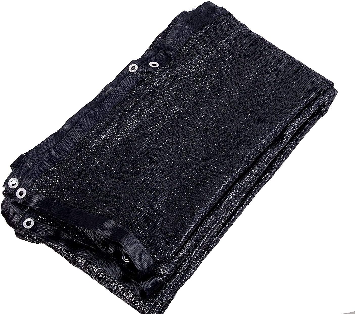 YGS 80% Black 10ftx20ft Shade Cloth UV Resistant Net for Garden Flower Plant