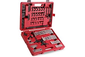 Reywoo Gear Puller Set, 3" 4" 6" 8" Bearing Puller Kit for Pulley Gear Bearing Flywheel Removal, Cr-V Steel 2 Jaw & 3 Jaw Gear Puller with Reversible Jaws