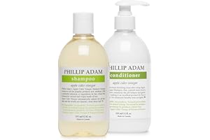Phillip Adam Apple Cider Vinegar Shampoo and Conditioner Set for All Types of Hair - Sulfate Free - Nourishing & Moisturizing