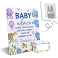 Under The Sea Baby Shower Game Set - 50 Advice Cards + Standing Sign, Gender Neutral Ocean Theme Party Favor