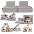 B. toys – Foam Fort Playset – Modular Foam Building Set – Sensory Fabric Covers & Handles – Removable & Machine-Washable Covers – 12 Months + – WonderFort