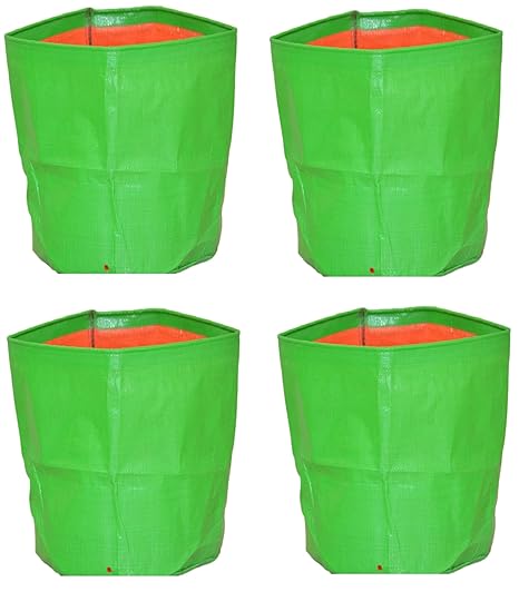 NutriMax HDPE 200 GSM Grow Bags 15 x 24 (Pack of 4)