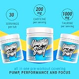 Naughty Boy Energy Pre-Workout Powder Blue Razz Bon Bon 30 Servings 200mg view 4